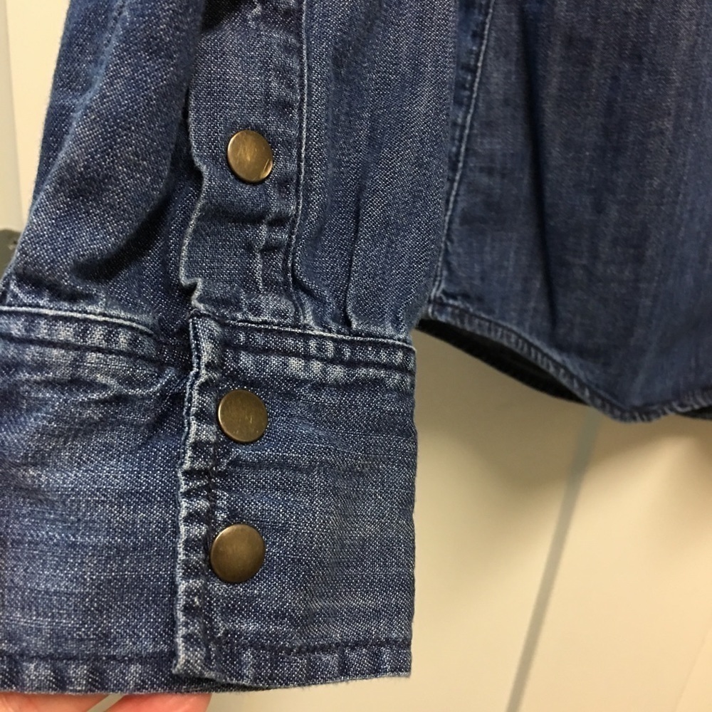 Madewell denim jean long sleeve top size XS - Picture 4 of 6